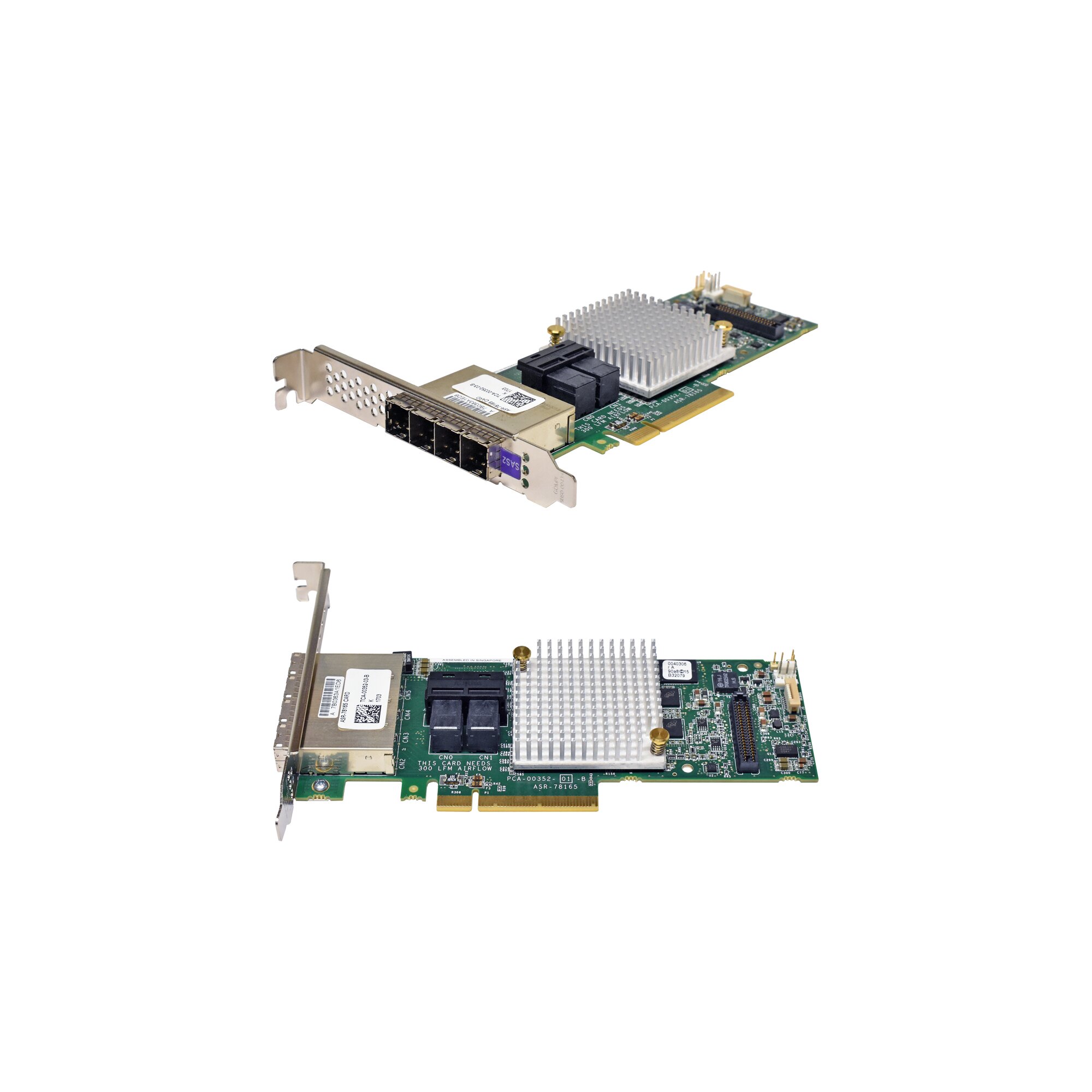 Adaptec SAS/SATA RAID Controller ASR78165 6 Gb/s PCIe x8 FP Piospartslap