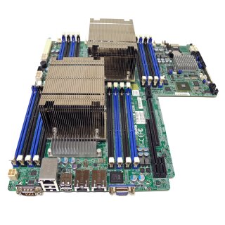 Supermicro Mainboard X9DRW-iF 2x LGA 2011 Socket 2x Kühler SNK-P0048PS 2U