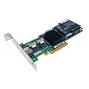 LSI MR SAS 8708EM2 3 Gb/s PCIe x8 RAID Controller +BBU +2x SAS Kabel FP