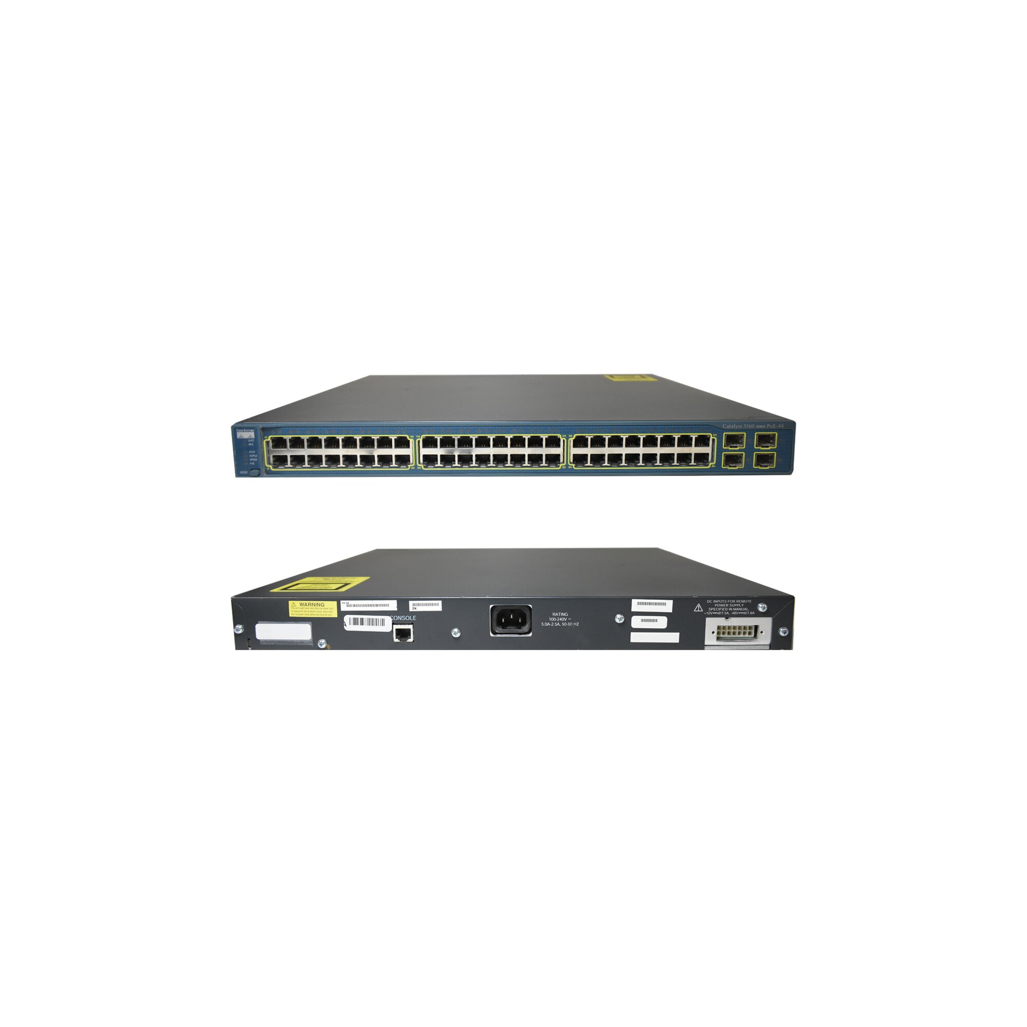 Cisco Catalyst 3560 WSC356048PSE 48Port PoE 4 x SFP Piospartslap