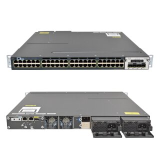Cisco Catalyst 3560-X WS-C3560X-48PF-S 48-Port PoE+ C3KX-NM-10G Modul
