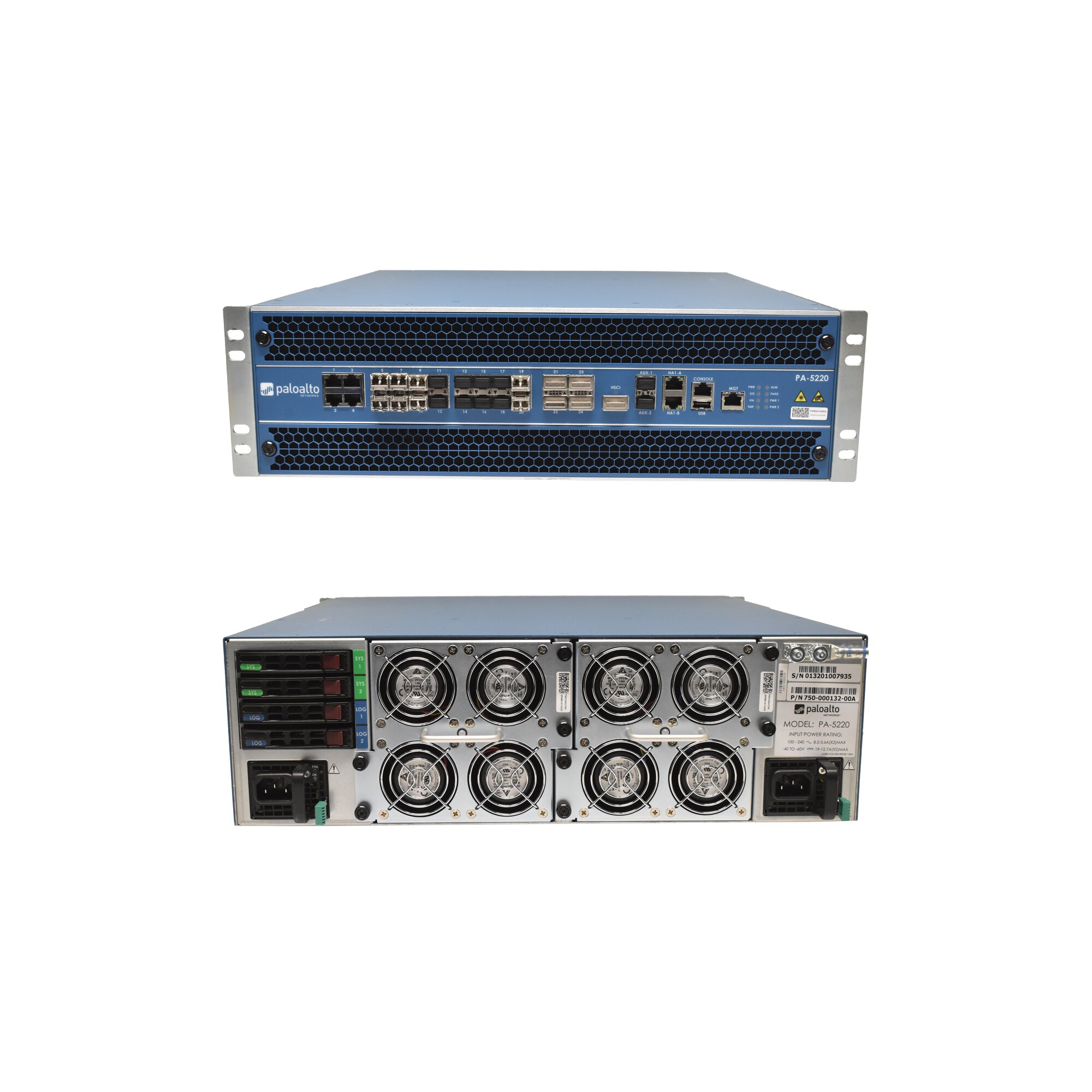 Paloalto PA5220 75000013200A 40G 2x SSD 240GB 3U Networks Firewall
