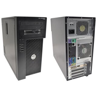 Dell Precision T1650 Tower Xeon E3-1270 V2 3.50GHz 8GB PC3 RAM 500GB HDD AMD FirePro V4900 Win7 Pro Key