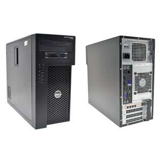 Dell Precision T1700 Tower Xeon E3-1240 V3 3.40GHz 8GB PC3 RAM 500GB HDD AMD FirePro Graphics W4100 Win7 Pro Key