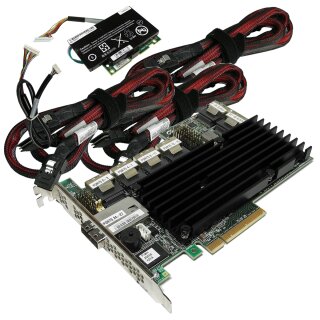 LSI MR SAS 9280-24i4e 6Gb/s PCIe x8 RAID Controller +BBU + 6 x SAS Kabel FP