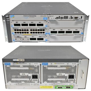 HP ProCurve 5406zl J8697A Switch Chassis + Module 1 x J8726A 1 x J8702A 3 x J8707A