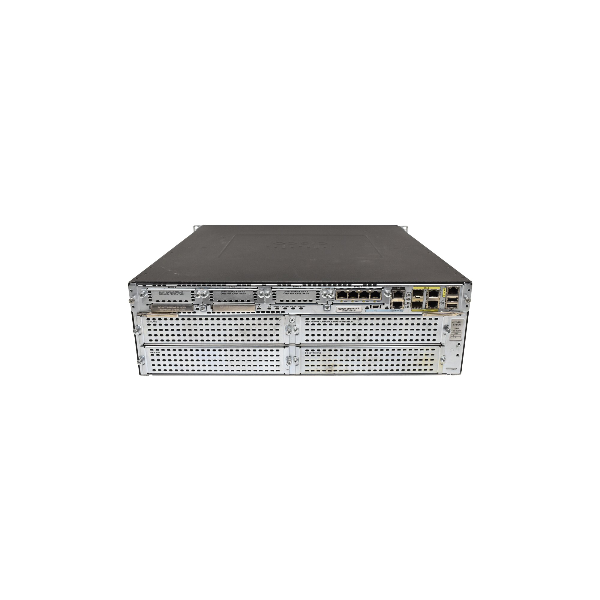 Cisco 3925 Router C3900SPE100K9 + 4Port Gigabit Interface