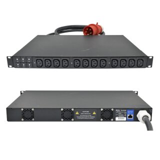 MEGWARE ClustSafe CSX-M Rack PDU Stromverteilungseinheit 1U 12 x C13