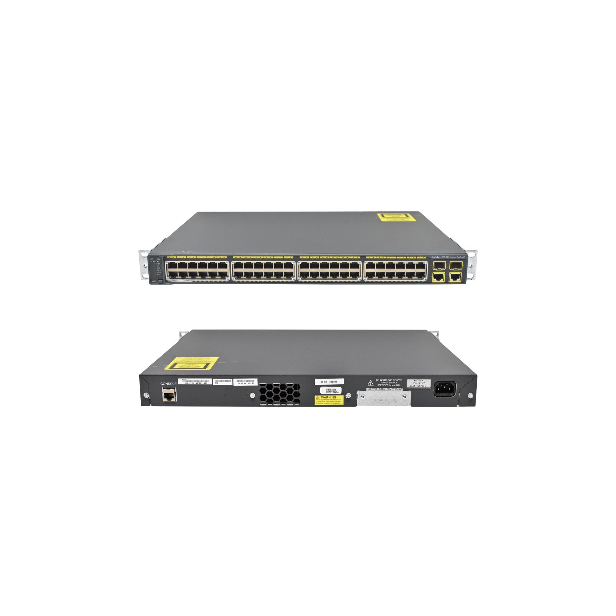 Cisco Catalyst WS-C2960-48PST-L 48-Port Fast Ethernet PoE Switch ...