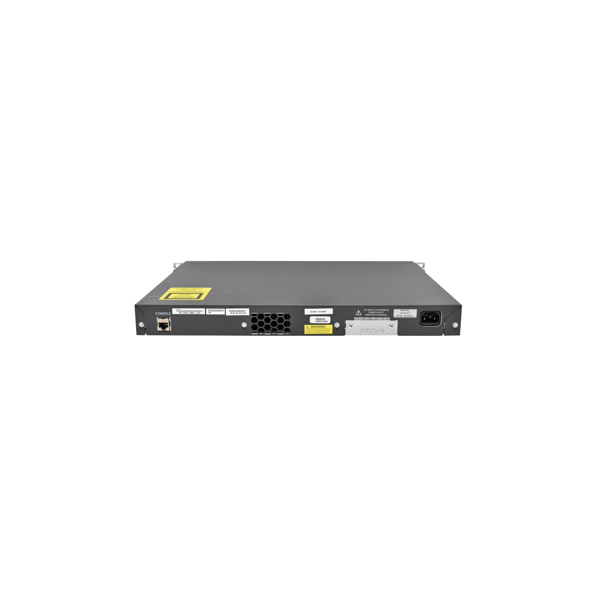 Switch Cisco WS-C2960-48PST-S 48 Ports – Occasion Testé, Avec Brackets Rack