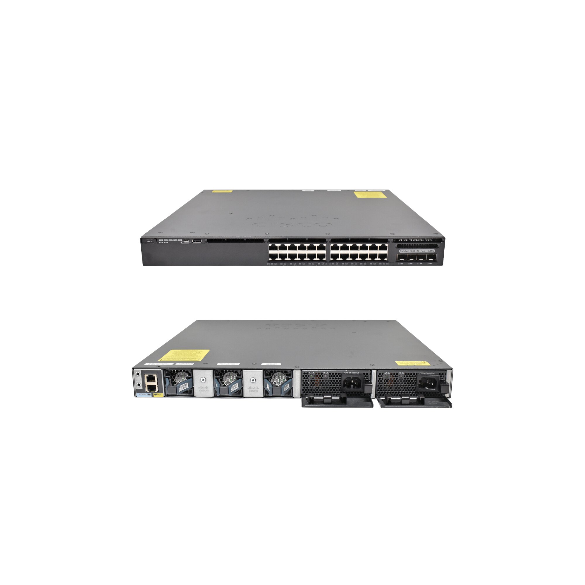 Cisco Catalyst WS-C3650-24TS-L 24-Port Gigabit Ethernet Switch 4 x SFP ...