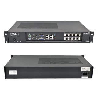Datus Indali OBX IP-PBX IP-Kommunikationsanlage ALL-IP 4xBRI 4xFXS mit Montagewinkel