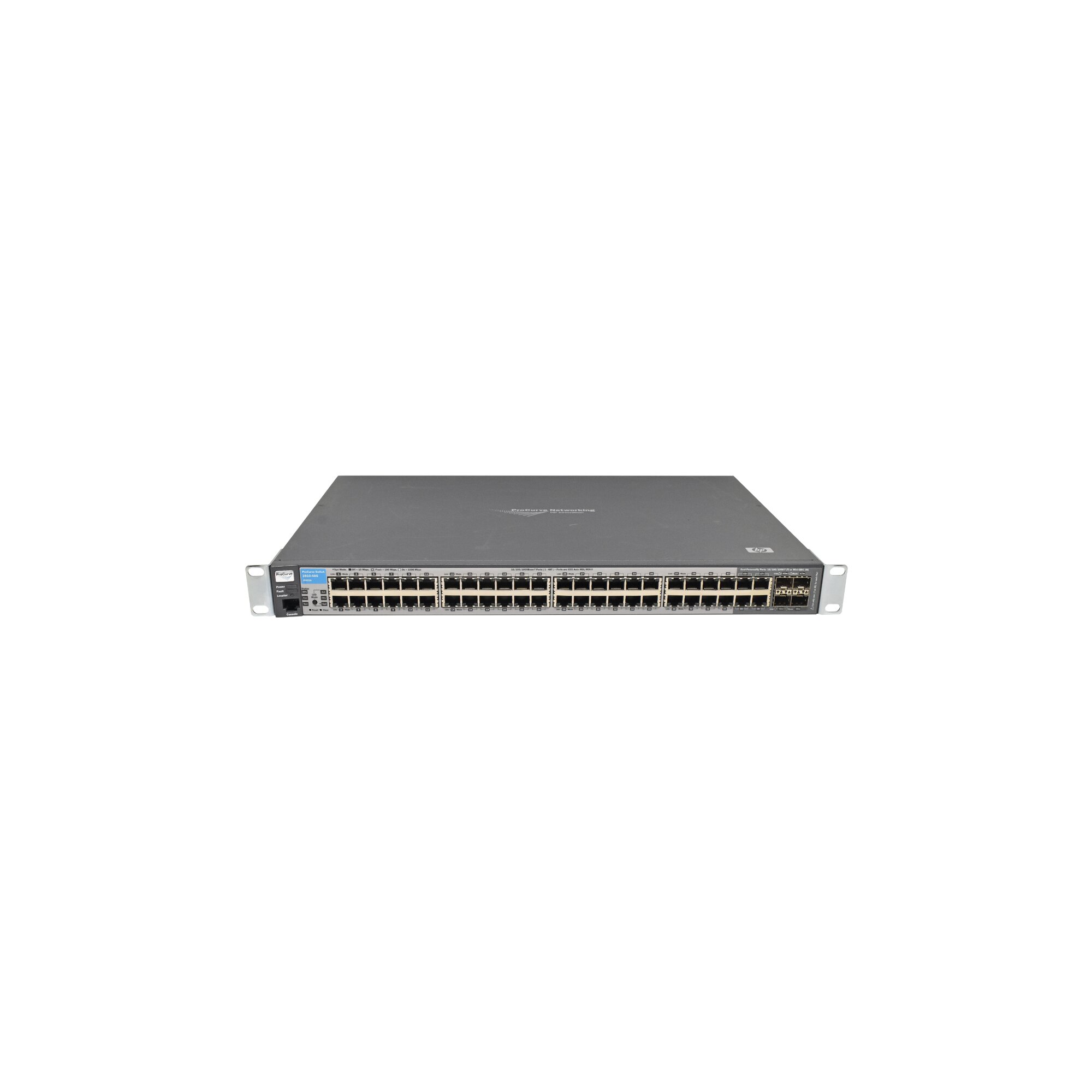 HP ProCurve 2810-48G J9022A 48-Port RJ-45 GE Switch 4x SFP Rack Ears