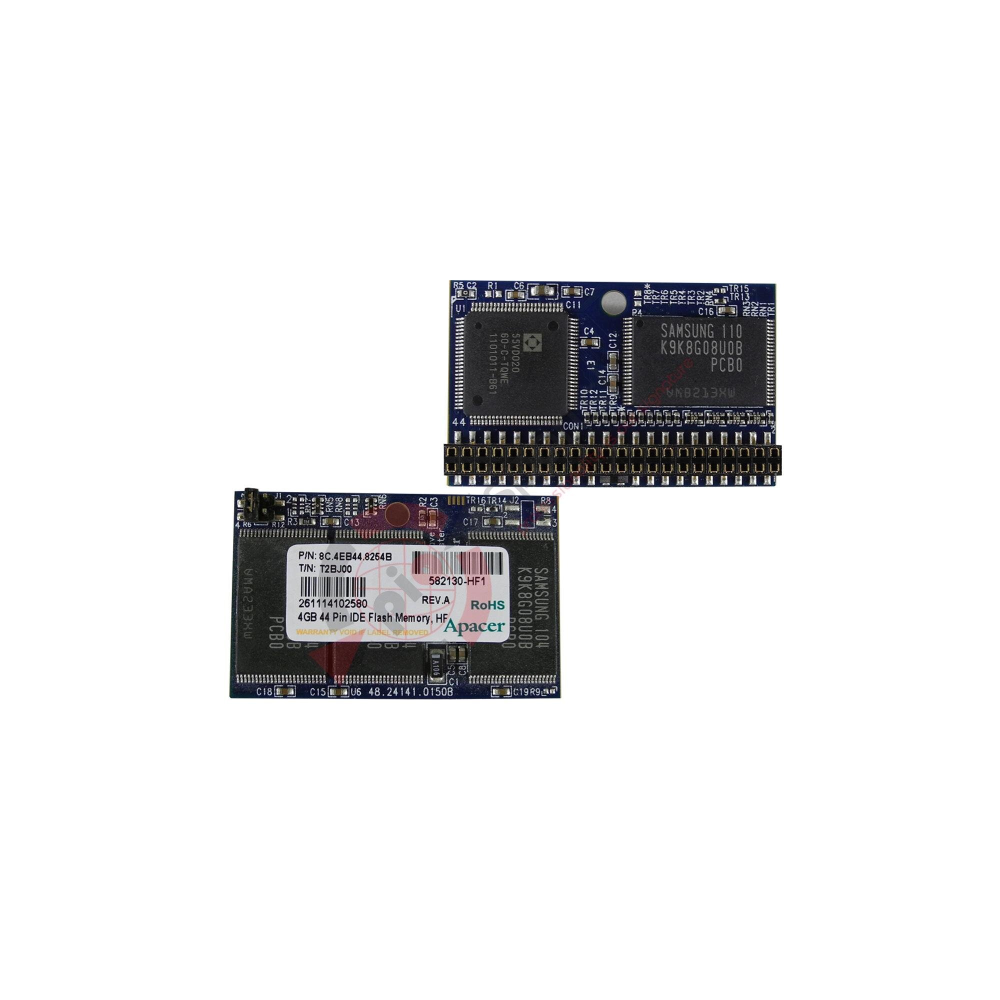 Apacer 4GB 44 Pin IDE Flash Memory Card, HF P/N: 8C.4EB44.8254B T/N: T2BJ00