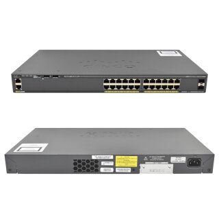 Cisco WS-C2960X-24TS-LL 24-Port Gigabit Ethernet Switch + 2 SFP Ports