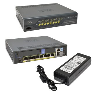 Cisco ASA 5505 47-18790-07 68-4003-03 8-Port Fast Ethernet Adaptive Security Appliance 2 x PoE + PSU