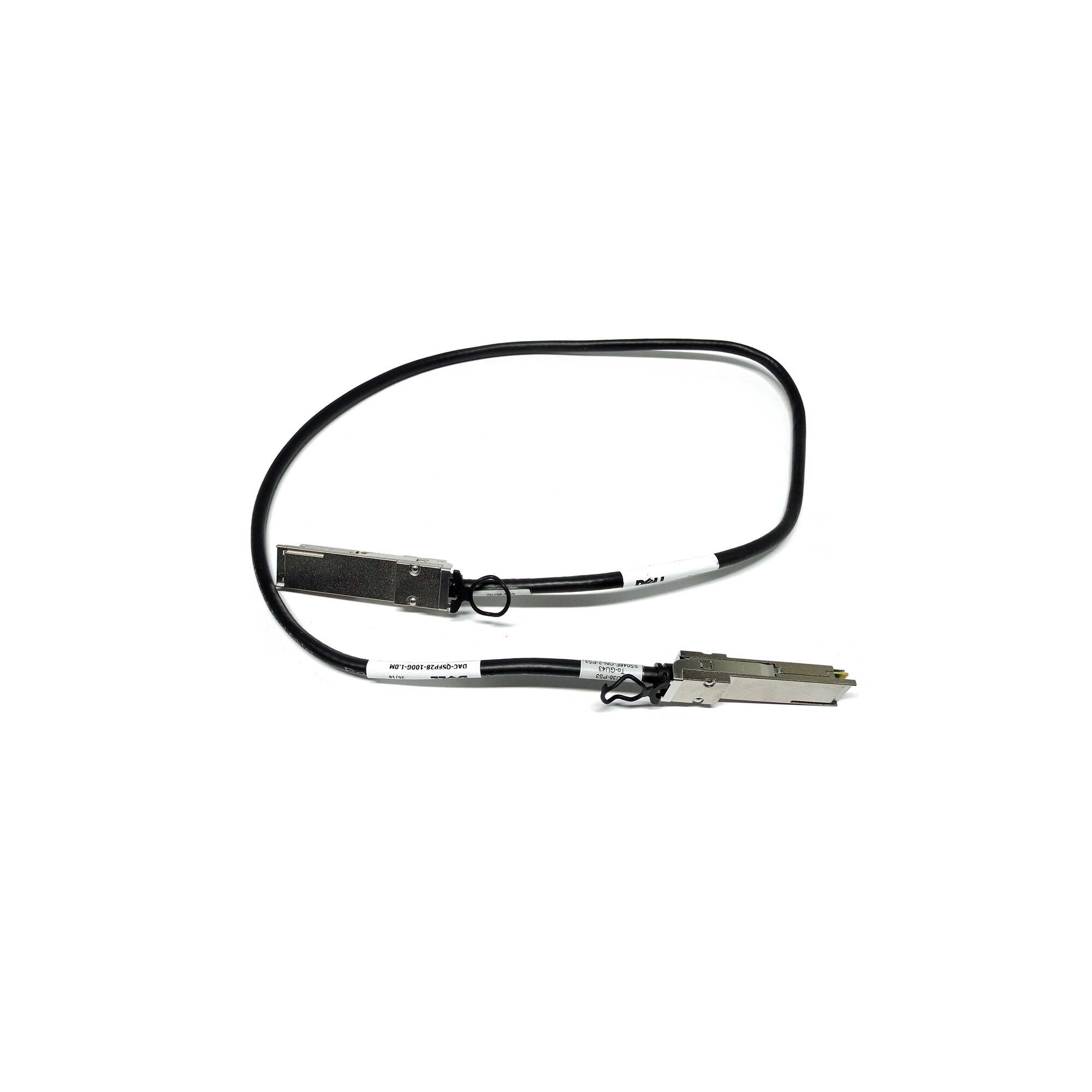 Dell QSFP28 100G 1M DAC P/N:0P7C7N 2本セット DELL 0P7C7N DAC-QSFP28-100G-1M 100GbE Kabel 1m lang QSFP28