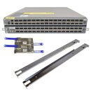 Cisco Nexus N3K-C3164Q-40GE 64-Port 40G QSFP+ 2U Ethernet Switch + Rail Kit + 4 Mini GBICs