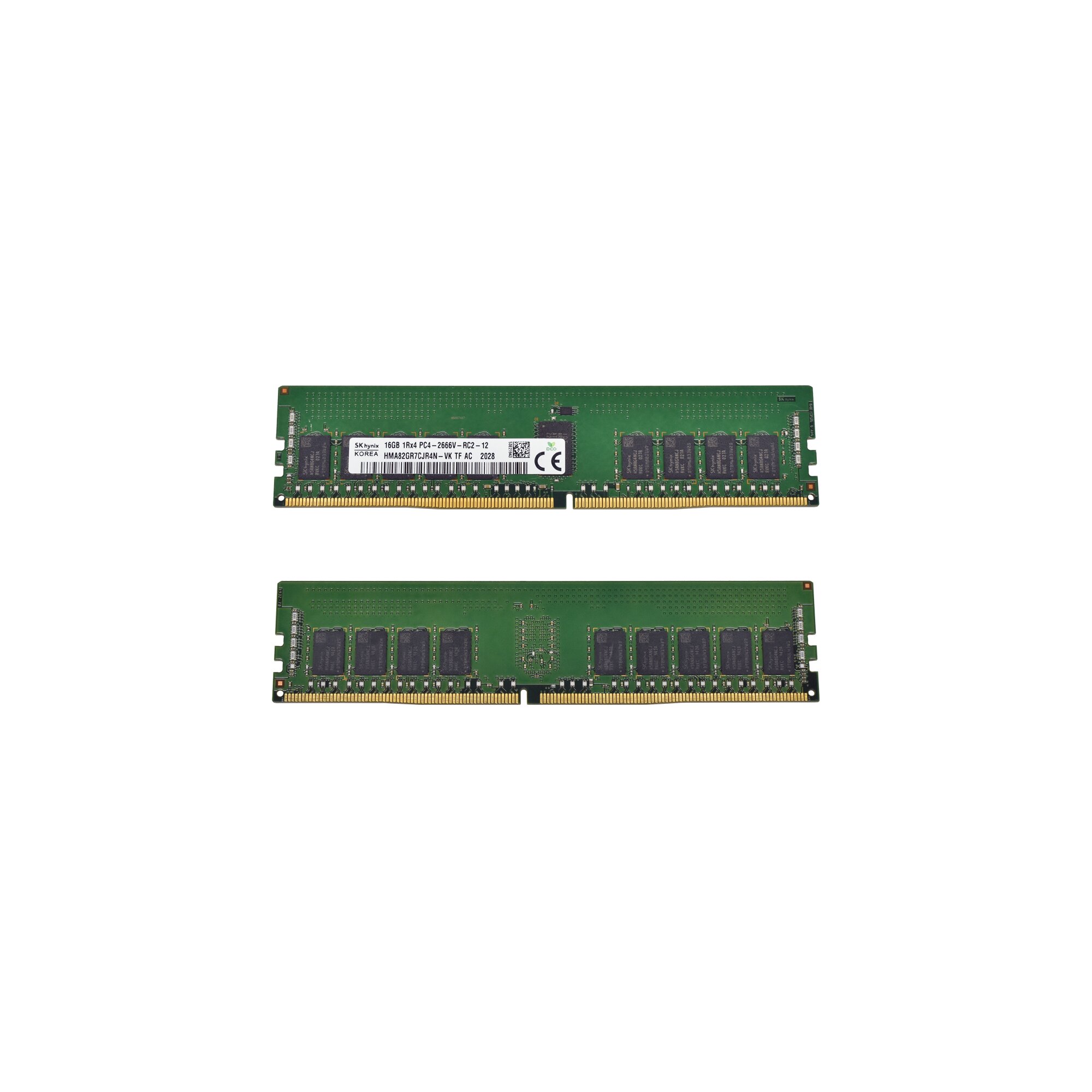 32GB SKhynix 2x16GB 1Rx4 PC4-2666V DDR4 RAM HMA82GR7CJR4N-VK