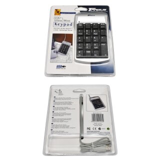 Targus Portable Numeric USB Keypad Ziffernblock PAUK10E für PC Mac Netbook NEW NEU