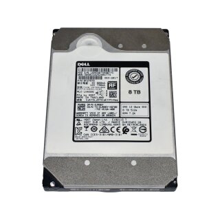 HGST DELL 8TB HDD Festplatte 3.5" 12 Gbps SAS 7.2K HUH721008AL5205 0JR86Y