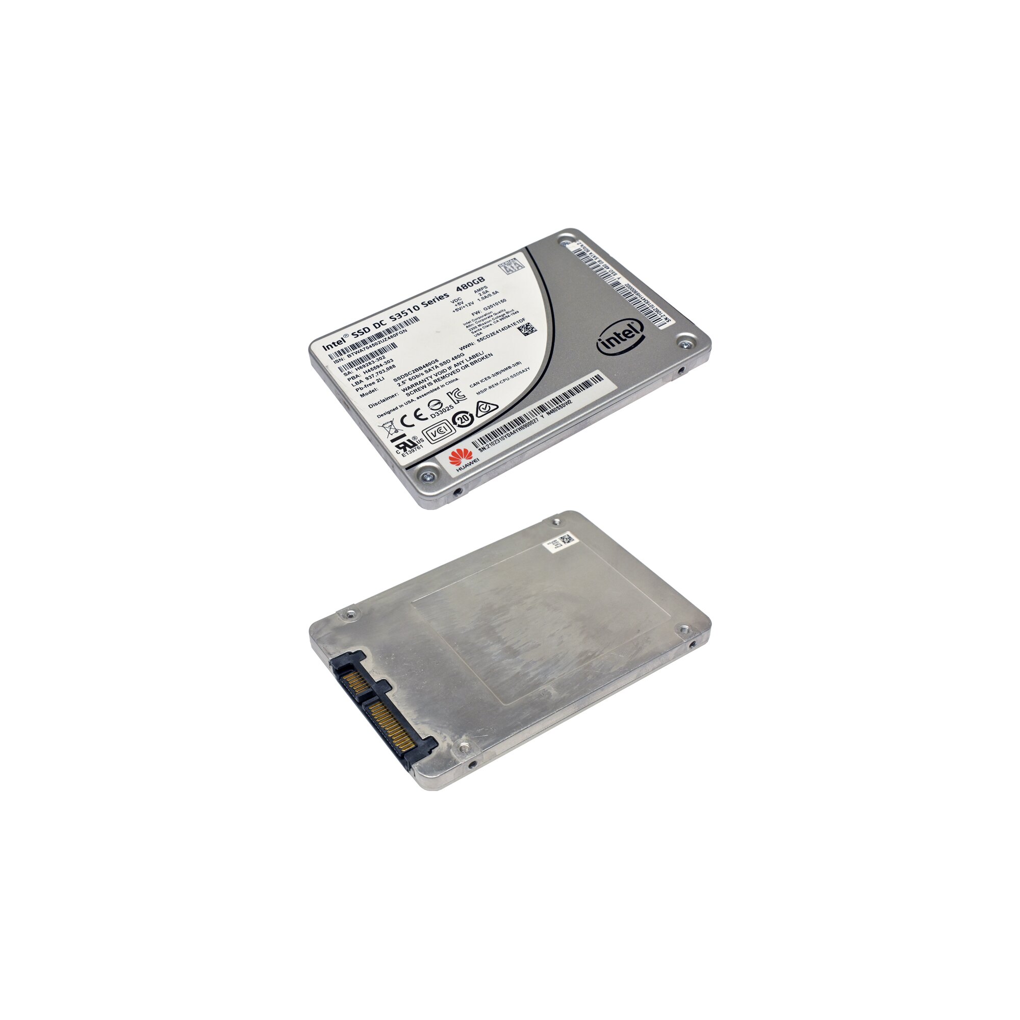 Huawei Intel 480GB SSDDC S3510 Series SSDSC2BB480G6 N480SSDW2 6GB 2,5" SATA