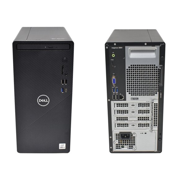 Dell Inspiron 3891 Tower i5-10400 2,9GHz 8GB PC4 UHD630 256GB SSD 1TB HDD Wlan Dell Inspiron 3891 Tower i5-10400 2,9GHz 8GB PC4 UHD630 256GB SSD 1TB HDD Wlan