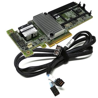 IBM ServeRAID M5210 12Gb RAID Controller 46C9111 +Dual 12G miniSAS Kabel