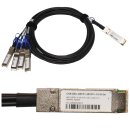 Datenkabel 2m 40G QSFP+ to 4x 10G SFP+ DAC Cable 30AWG...