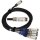 Datenkabel 2m 40G QSFP+ to 4x 10G SFP+ DAC Cable 30AWG passive Breakout PULLTAB