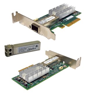 Mellanox ConnectX-3 EN CX311A MCX311A-XCAT 10G PCIe x4 Network Adapter LP + mini GBIC