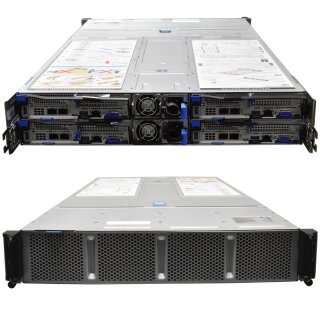 Quanta Server T42S-2U 4x Node 8xSilver 4108 CPU 256GB X527 10G SFP+ 2 Port Rails