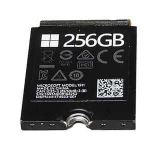 Microsoft Model 1911 SSD 256GB M.2 2230 PCIe Gen3.0 x4 NVMe