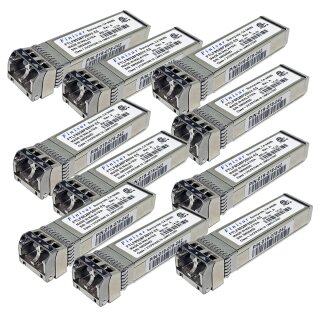 10 x Finisar FTLF8528P2BNV-E5 SFP+ 1000Base-SX 8.5 Gb Transceiver 019-078-042