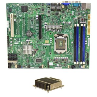 Supermicro ATX Mainboard X9SCI-LN4F LGA 1155 Socket Rev: 1.01 1x Kühler
