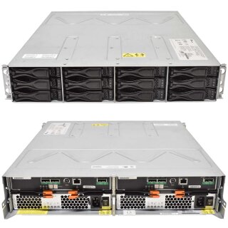 NetApp DE1600 E5512 Expansion Shelf Disk12x 6TB LFF 2x Controller E-X30030A-R6