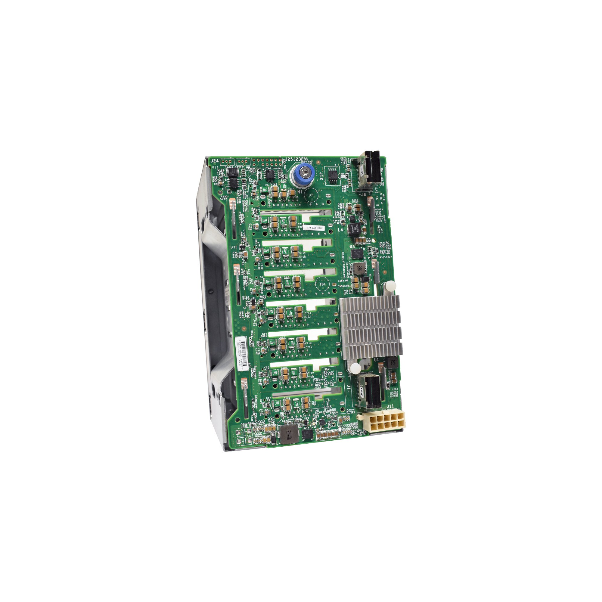 HP Backplane 8x 2,5" HDD Drive Cage + Cable 661716-001 for ProLiant ...