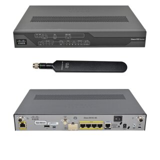 Cisco C881G-4G-GA-K9 4-Port Fast Ethernet Integrated Services Router + Antenne