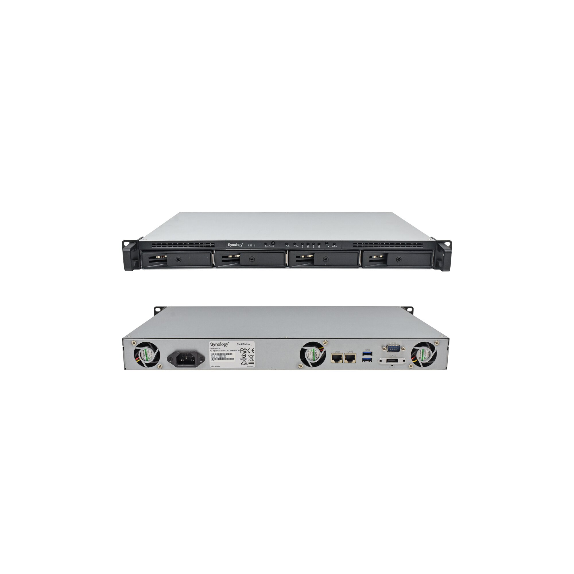 Synology Rack Station RS816 4-Bay Rackmount NAS 4x Caddy no HDDs ...
