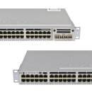 Cisco Catalyst WS-C3850-48F-E 48-Port PoE+ Stackable Gigabit Ethernet Switch + Modul C3850-NM-4-10G 4 mini GBICs