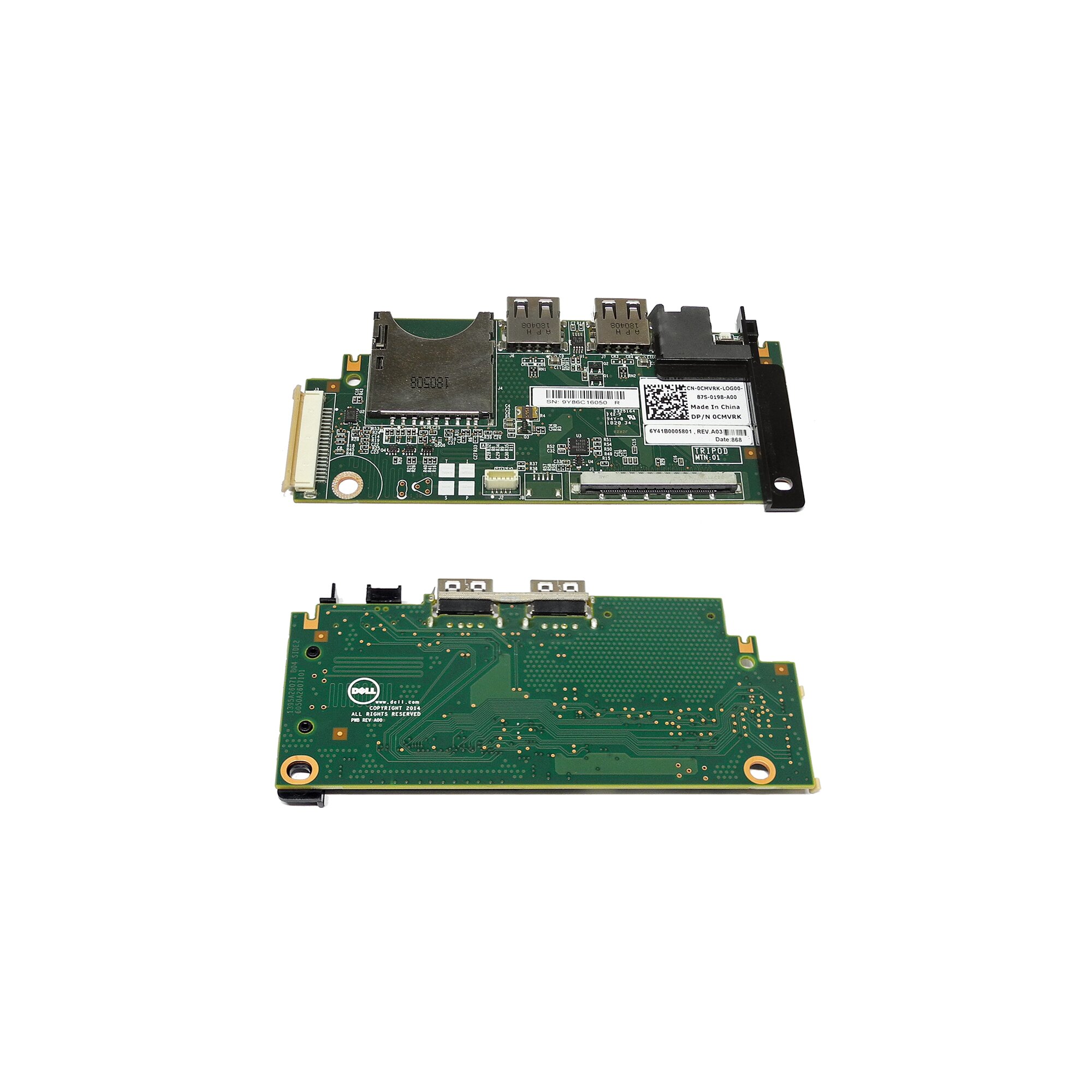 DELL 0CMVRK I/O Front Control Board für PowerEdge R630 + MB/VGA Kabel ...