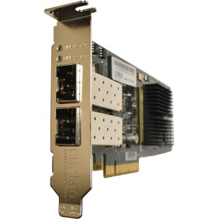 Dell Chelsio Dual PORT 10 GB/s SFP+ Fibre Adapter 0WM7MN 110-1155-31 A0 LP
