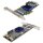 Adaptec ASR-3805/128MB TCA-00288-03-B Duo-Port MiniSAS SFF-8087 PCIe x4 RAID Controller Card FP