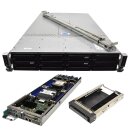Intel 4 Node Server H2000 4x Node S2600BP 8x Gold 6138 2,8 Ghz 512GB RAM PC4 12x LFF 3,5 incl . Rails