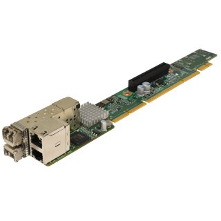 Supermicro AOC-URN2-i4GXS Netzwerkkarte,Ultra Riser, i350/X710, 2x Gb-LAN, 2x SFP+, 2x NVMe