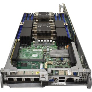 Supermicro Node Server X11DPT Rev:1.02 no CPU no PC4 2x Heatsink 1x AOC-MGP-i4M