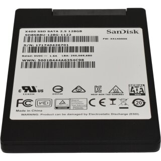 SanDisk 128GB X4002 SSD 2.5 Zoll SATA III 6G Solid State Drive SD8SB8U-128G-1122