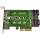 StarTech PEXM2SAT32N1 PCIe 3.0 x4 3-Port M2 SSD 1x PCIe NVMe 2x SATA Adapter Card