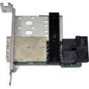 Supermicro AOM-SAS3-8I8E-LP Duo-Port MiniSAS HD intern to extern Adapter + Kabel