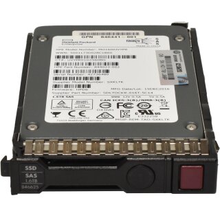 HP 1,6 TB 2.5“ 12Gbps SAS SSD MO1600JVYPR 846625-001 G8 G9 G10 Rahmen